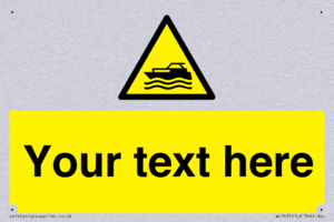 Custom Warning motorised watercraft